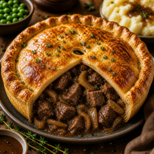 Beef & Onion Pie