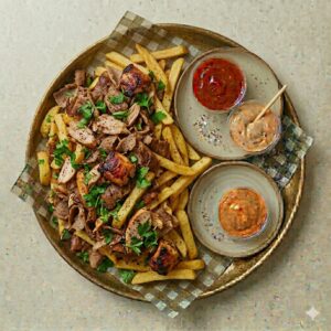 Large Doner Meat & Chips
